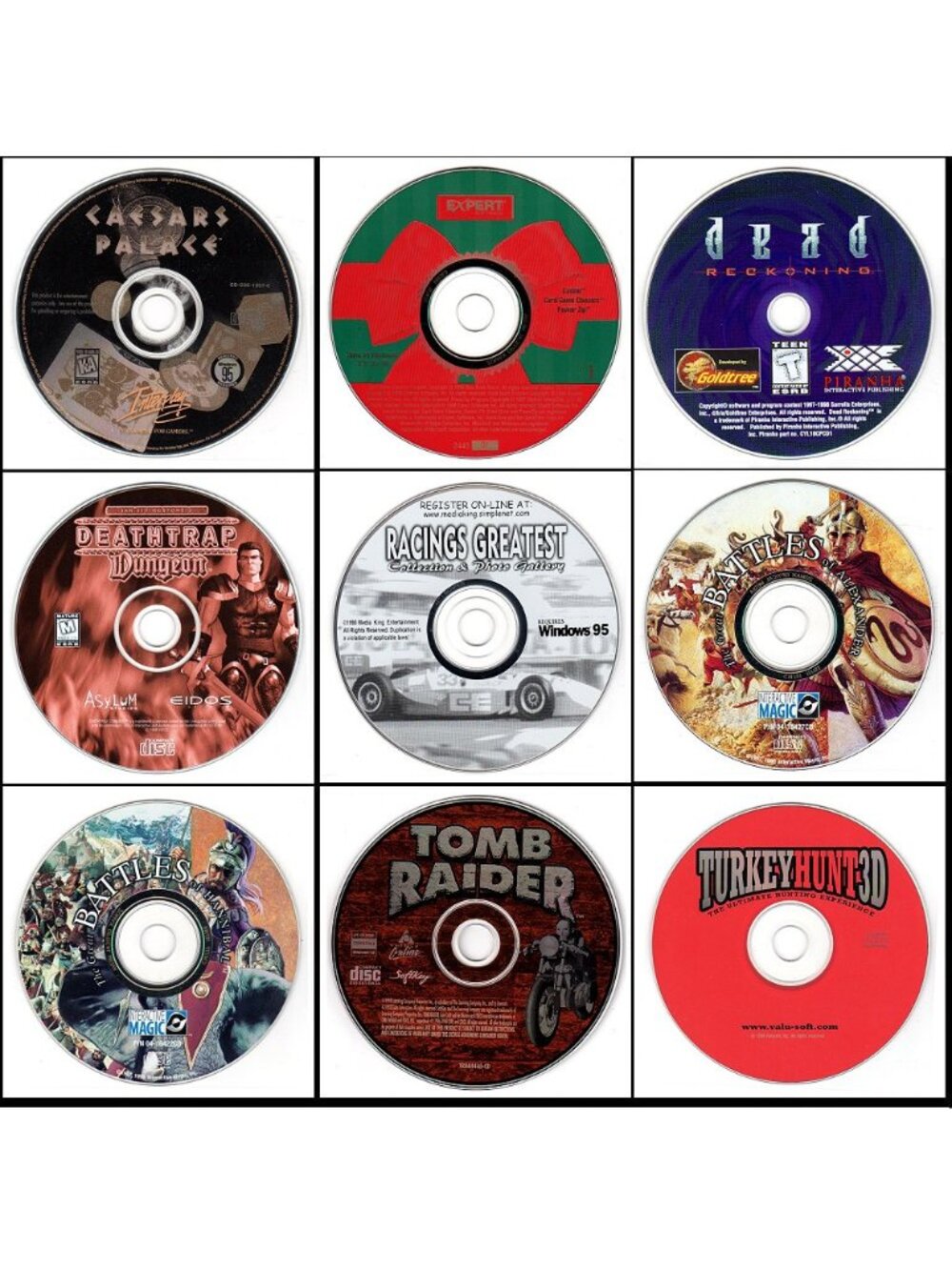 Vintage Games Lot #10 for DOS/Win 3.1/95/98/ME/XP 1998